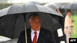 Orbán Viktor miniszterelnök a szlovéniai Brdóba érkezik, az EU-Nyugat-Balkán konferenciára 2021. október 6-án