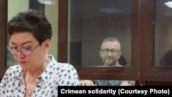 Нариман Джелял (Джелялов) в суде. Крым, 29 августа 2022 года