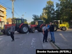 Protest poljoprivrednika u Rači, centralna Srbija 11. avgust 2022.