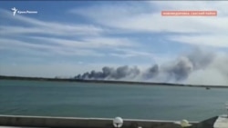Novofedirivka: arbiy uçaq alanı rayonındaki patlavlar (video)