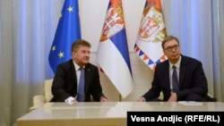 Lajčak i Vučić tokom susreta u Beogradu u avgustu 2022.