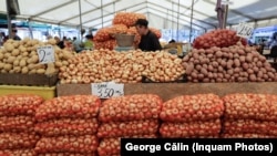 Piața Obor din București (Imagine de arhivă).