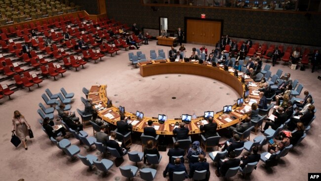 د ملګرو ملتونو د امنیت شورا د غونډو تالار - ارشیف
