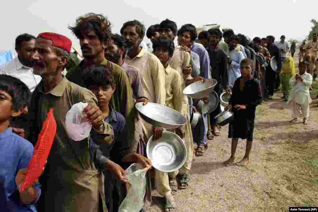 The disaster could not have come at a worse time for Pakistan, where the economy is in free fall and an already struggling population are now lining up to receive food delivered by the Pakistani Army.