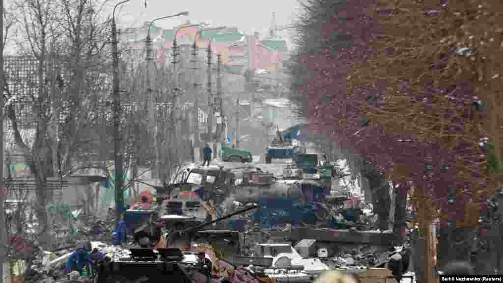 Буча 01.03.22 &ndash; 23.08.22 27 лютого російські сили заїхали в Бучу. У місті велися постійні бої, внаслідок чого була зруйнована інфраструктура міста та житлові будинки місцевих жителів