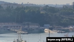 Подводная лодка проекта 636.3 «Варшавянка» в Южной бухте Севастополя, август 2022 года
