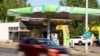 Egy Mol-benzinkút Balatonfüreden 2022. június 26-án