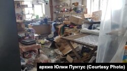 Последствия мародерства в магазине в селе Бараниковка (Луганская область, Украина), март 2022 года