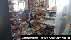 Последствия мародерства в магазине в селе Бараниковка (Луганская область, Украина), март 2022 года