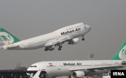 АКШнын санкциясына кабылган Mahan Airlines авиакомпаниясынын учагы.