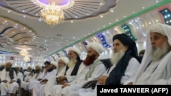 Mbështetës të talibanëve në Kandahar.