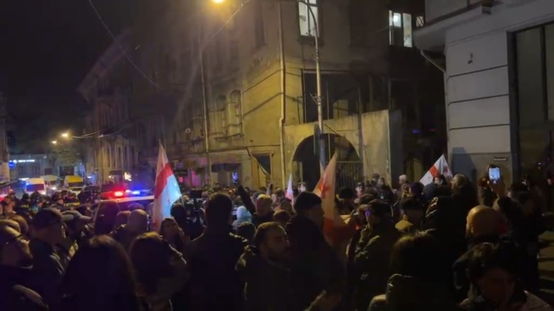 პოლიციამ, სავარაუდოდ, კიდევ 8 პირი დააკავა პარლამენტთან და საპროტესტო მსვლელობისას