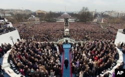 Prima inaugurare a lui Trump, la 20 ianuarie 2017.