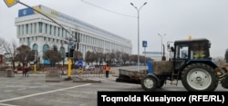 Центральная часть Алматы после беспорядков. 10 января 2022 года.