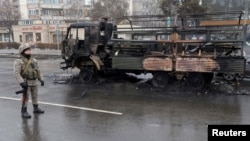 Fotografi nga protesta në Kazakistan.