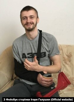 Ігор Галушка на лікування після поранення
