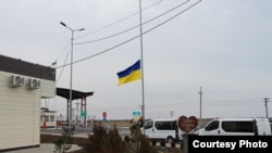 КПВВ на административной границе между Крымом и материковой частью Украины