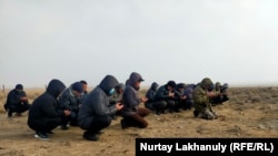 Чтение молитвы по погибшему при январских событиях. Алматинская область, 23 января 2022 года