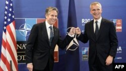 Столтенберг с госсекретарем США Энтони Блинкеном