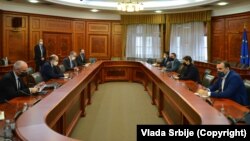 Ana Brnabic, prime minister of Serbia with Quinta Ambassadors