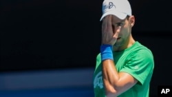 Serbian tennis star Novak Djokovic had been in training in Melbourne ahead of the Australian Open. 