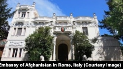 Police were called to Afghanistan's embassy in Rome earlier this month after an Afghan diplomat attacked the ambassador. He claimed the Taliban had appointed him to the post.