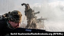 Обучение 130-го батальона территориальной обороны Соломенского района Киева, 25 декабря 2021 года