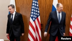 U.S. Secretary of State Antony Blinken (left) and Russian Foreign Minister Sergei Lavrov have not met since before Moscow's unprovoked invasion of Ukraine.
