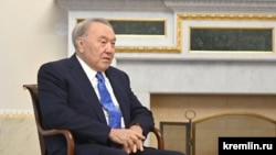 Former Kazakh President Nursultan Nazarbaev (file photo)