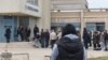 Montenegro -- People waiting in front of the COVID center in Podgorica (coronavirus), January 4, 2022.