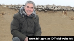 Президент Туркменистана Гурбангулы Бердымухамедов посетил местный пастушеский лагерь в Мары. Фото взято с официального сайта ТДХ.