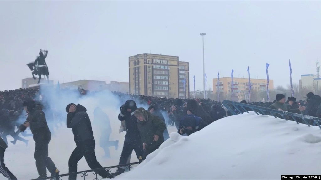 Во время январских событий в Актобе