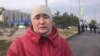 Kazahsztán – Karima Hajdarbekova aktivista és többgyermekes anya. Simkent, 2022. január 4.