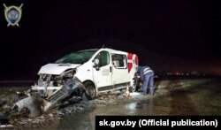 Другі аўтамабіль, які трапіў у ДТЗ пад Басманаўкай