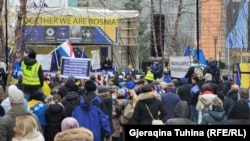 Protest za mir u BiH, 10. januar, 2022., Brisel