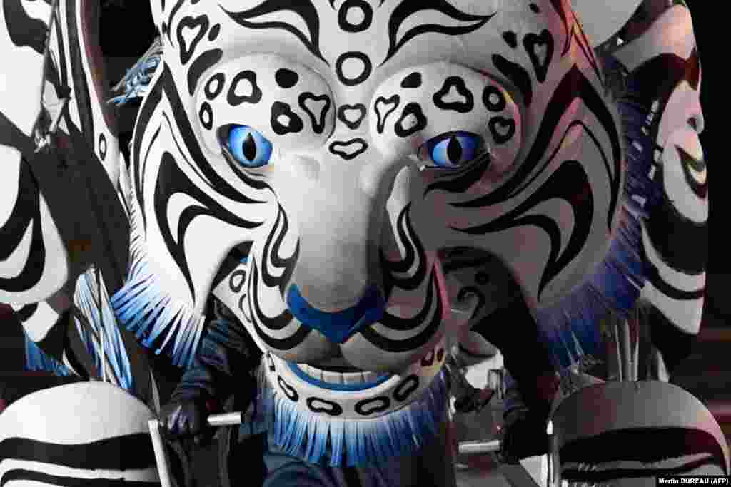 Soohrang, the mascot of the 2018 Pyeongchang Winter Games. The white tiger has long been considered a guardian creature in Korean history and culture.