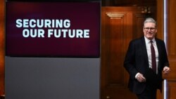 British leader Keir Starmer holds news conference in London on March 15 after virtual meeting with world leaders. 