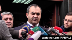 Armenia - Prosecutor-General Artur Davtian speaks to journalists, November 29, 2019