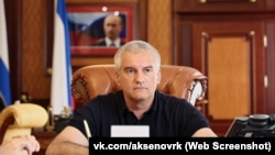 Назначеният от Русия лидер на окупирания полуостров Крим Сергей Аксьонов