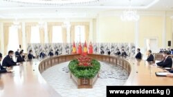 Кыргызстан жана Кытай лидерлеринин жолугушуусу. Самарканд, 15-сентябрь, 2022-жыл