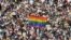 A Budapest Pride résztvevői 2025. június 28-án