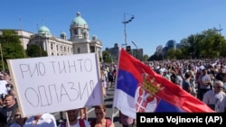 Protest protiv kompanije Rio Tinto, Srbija, 2021. 