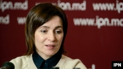 Moldovan President Maia Sandu has urged citizens to keep calm and increase security measures. (file photo)