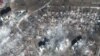 The smoldering ruins of a residential area in Mariupol on March 29.