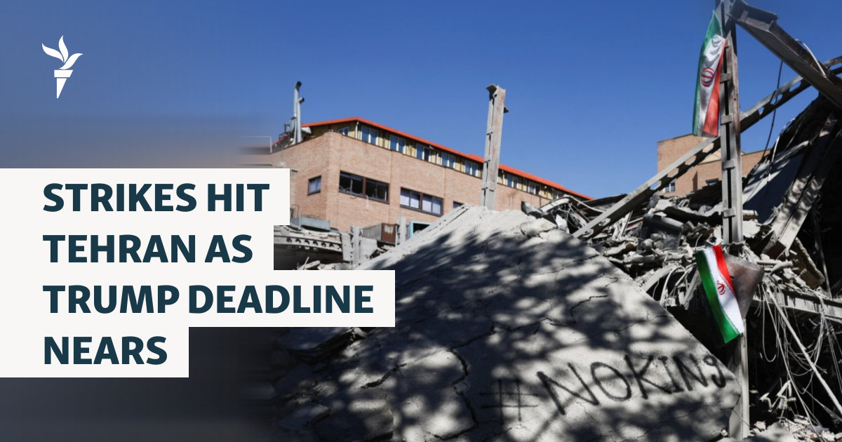 Strikes Hit Tehran As Trump Deadline Nears