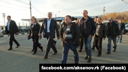 Экипаж задержанного Госпогранслужбой Украины керченского сейнера «Норд» возвращается на аннексированный полуостров, 1 ноября 2018 год 