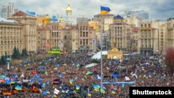 Один з мітингів під час Революції гідності на майдані Незалежності у Києві (фото архівне)