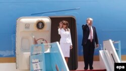 Presidenti Donald Trump dhe Zonja e Parë, Melania Trump.