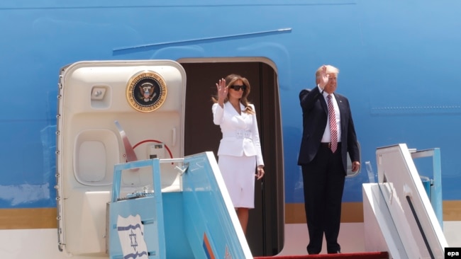 Presidenti Donald Trump dhe Zonja e Parë, Melania Trump.