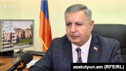 Armenia -- Parliament deputy Sergey Bagratian speaks to RFE/RL, Yerevan, January 26, 2020.